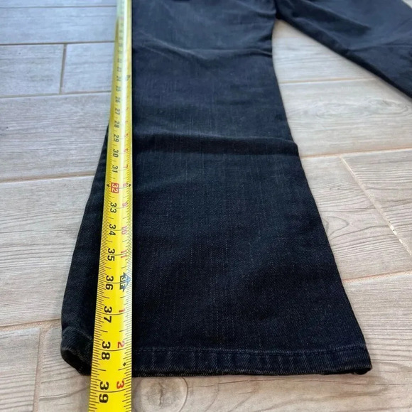 Lauren Jeans Co. Women's Black Denim Five Pocket Classic Straight Jeans Size 6 - Picture 7 of 8